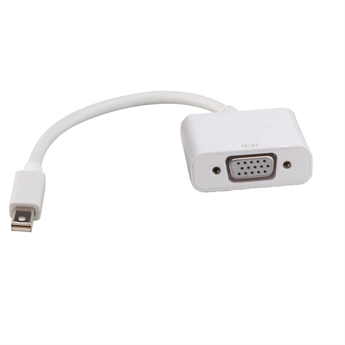 ROLINE Mini DisplayPort-VGA Adapter, Mini DP ST - VGA BU, Aktiv
